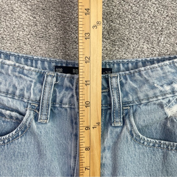 Hollister Jeans Women’s 24 Blue Baggy Wide Leg Ultra High Rise Light Wash Cotton - Picture 9 of 12